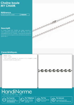 Cha&icirc;ne boule MY CHARK