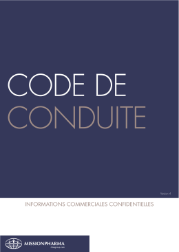 Télécharger le code de conduite de Missionpharma