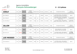 2 pièces - Agence Immobilière François Schneeberger