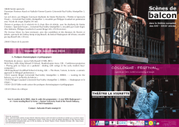 Programme complet - Théâtre la Vignette