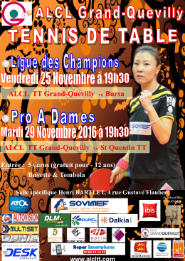 Affiche Bursa et St Quentin