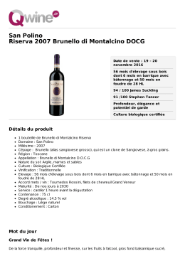 San Polino Riserva 2007 Brunello di Montalcino DOCG