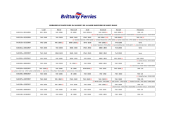 horaires d`ouverture du guichet de la gare maritime