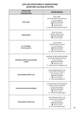 Listes associations conventions