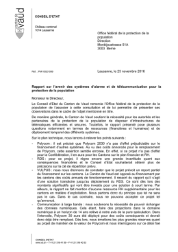 Rapport sur l`avenir des systèmes d`alarme et de