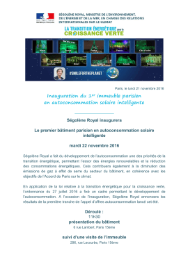 2016.11.21 - Inauguration Bâtiment à énergie positive