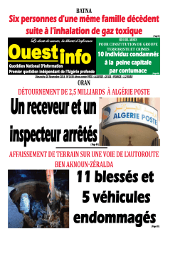 Dimanche 20 Novembre 2016 - Ouest-Info