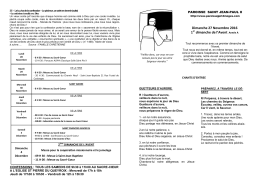 pour telecharger la feuille de chants cliquer ici - paroisse st jean