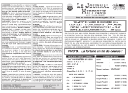 pmu du mardi 22 novembre 2016