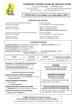 Feuille d`informations du 21 novembre au 4 d&eacute;cembre 2016.d&hellip;