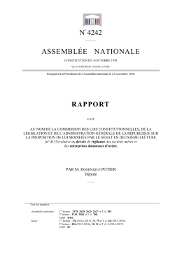 N° 4242 ASSEMBLÉE NATIONALE