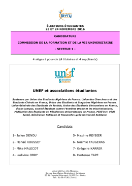 candidature-unef-cfvu-s1 - &Eacute;lections 3 conseils