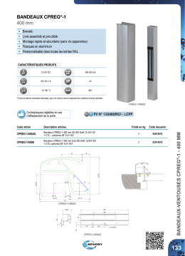 BANDEAUX CPREG®-1 400 mm BANDEAUX-VENT