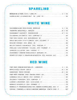 sparkling white wine RED wine