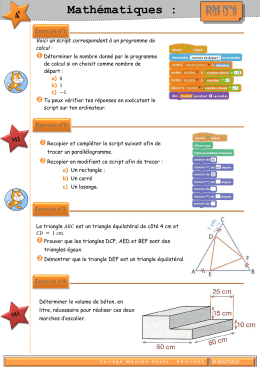Math&eacute;matiques