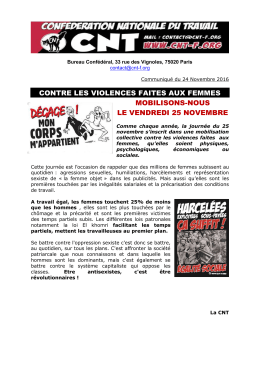 contre les violences faites aux femmes mobilisons