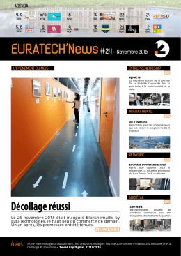 EURATECH`News#24 - Novembre 2016
