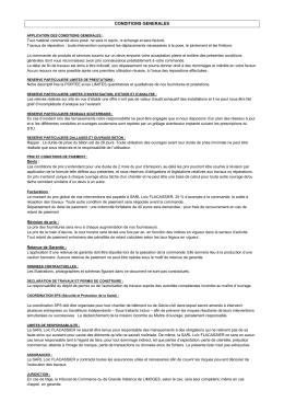 Nos conditions g&eacute;n&eacute;rales de vente