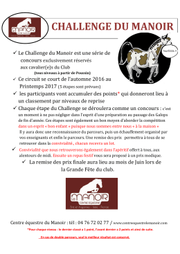 challenge du manoir - centre equestre le Manoir
