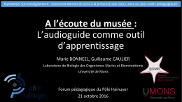 A l`écoute du musée : L`audioguide comme outil d