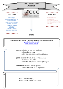 CERCLE D`ESCRIME DE CERGY