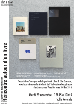 Affiche - Ecole nationale sup&eacute;rieure d`architecture de Versailles
