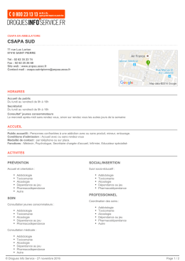 csapa sud - Drogues Info Service