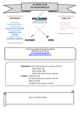 ESCRIME CLUB DE FRANCONVILLE