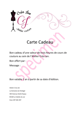 Carte Cadeau