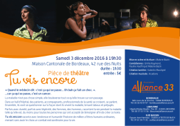 Tu vis encore - PalliAquitaine