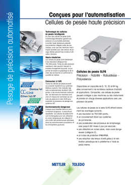 Cellules de pesée SLF6