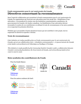 Directives concernant la reconnaissance