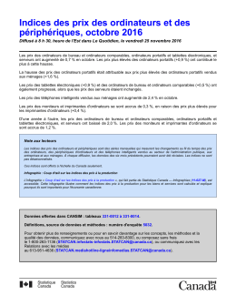 - Statistique Canada