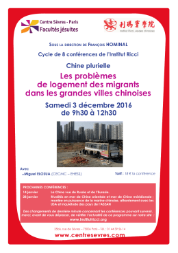 Les probl&egrave;mes de logement des migrants dans les grandes villes