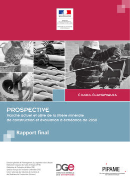 March&eacute; actuel et offre de la fili&egrave;re min&eacute;rale de construction et