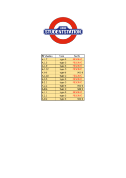 Voir les tarifs - Student Station