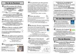 Téléchargez le Coup d`Oeil n°1254 - Paroisse de Levallois