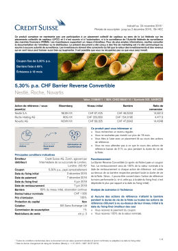 5,30% p.a. CHF Barrier Reverse Convertible Nestlé, Roche, Novartis