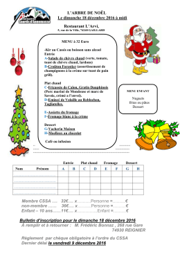 Arbre de Noël décembre 2016