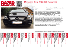 Mercedes Benz B180 CDI Automatik