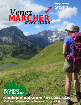 marcher - Randonnées Plein Air