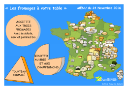 « Les fromages à votre table »