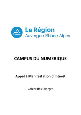 CAMPUS DU NUMER CAMPUS DU NUMERIQUE U NUMERIQUE