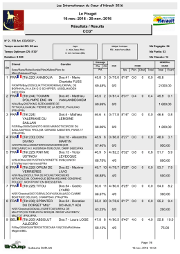 Le Pouget 16-nov.-2016 - 20-nov.