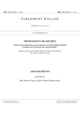 PARLEMENT WALLON