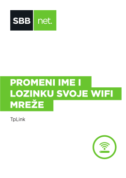 Promeni ime i lozinku svoje WiFi mreže