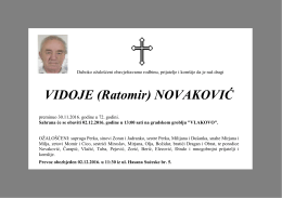 VIDOJE (Ratomir) NOVAKOVIĆ