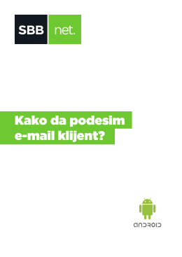 Kako da podesim e-mail klijent Android?