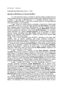 STOLNITENIS Županijske lige Međimurske novine