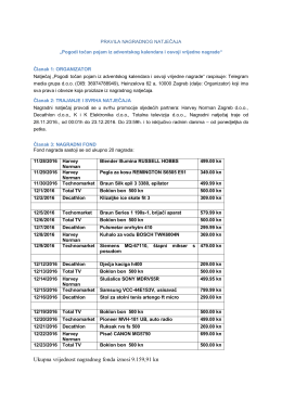 PRAVILA NAGRADNOG NATJEČAJA „Pogodi točan pojam iz